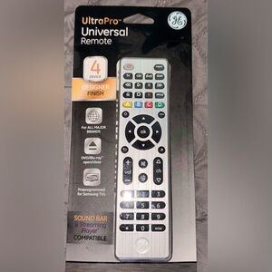 New Never Opened Universal Remote Control with Silver Finish